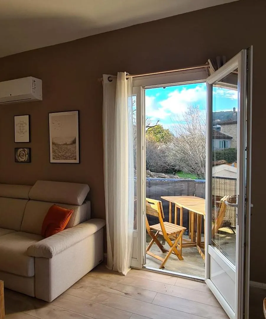 Appartement Cozy Avec Clim, Balcon Et Parking Gratuit Salavas 0*,